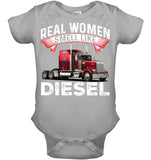 Real Woman Smell Like Diesel T-Shirt - Baby Onesie - Youth Tee