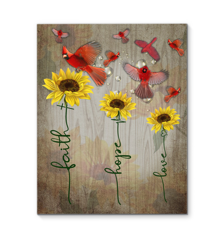 Faith Hope Love Vertical Canvas