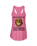 Owl- Look On My Face Limited Classic T-Shirt - Ladies Flowy Tank - Youth Tee