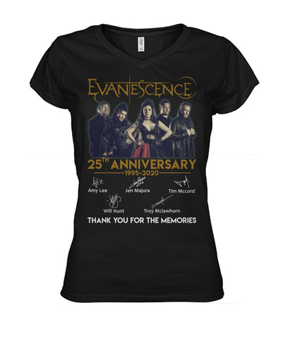 Evanescence 25Th Anniversary T-Shirt - Ladies V-Neck - Hoodie