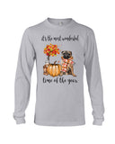 The Most Wonderful Time - Pug Limited Classic T-Shirt - Guys V-Neck - Unisex Long Sleeve