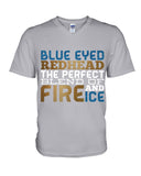 Blue Eye Hedhead The Perfect Blend Of Fire And Ice Limited Classic T- Shirt - Guys V-Neck - Unisex Long Sleeve