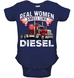 Real Woman Smell Like Diesel T-Shirt - Baby Onesie - Youth Tee