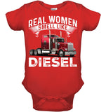 Real Woman Smell Like Diesel T-Shirt - Baby Onesie - Youth Tee