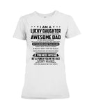 Lucky Daughter - Awesome Dad August T-Shirt - Youth Tee - Ladies Tee
