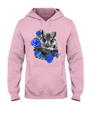 Cute  Owl With Blue Roses Classic Tee - Ladies Tee - Hoodie