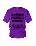 Lucky Daughter Of A March Awesome Dad Limited Classic T-Shirt - Ladies Flowy Tank - Youth Tee