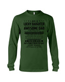 Lucky Daughter - Awesome Dad August T-Shirt - Unisex Long Sleeve - Basketweave Tote Bag