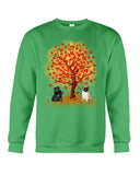Pug Under Autumn Tree Tote Bag - Sweatshirt - Ladies Flowy Tank