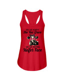 She Has Beauty, Grace, Resting And Heifer Face - Unisex Tank Top - Ladies Flowy Tank