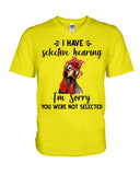 You Were Not Selected By Selective Hearing T-Shirt - Guys V-Neck - Mug