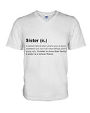 Defitition Of A Sister T-Shirt - Hoodie - Guys V-Neck