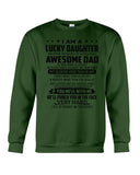 Lucky Daughter - Awesome Dad August T-Shirt - Guys Tee - Sweatshirt