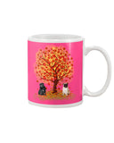 Pug Under Autumn Tree Tote Bag - Mug