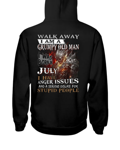 July Man Has Anger Issues And Serious Dislike For Stupid People - Hoodie - Guys V-Neck