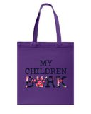 Dog Footprint- My Children Bark Limited Classic T-Shirt - Unisex Long Sleeve - Basketweave Tote Bag