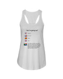 South Africa Ma I'm Going Out T-Shirt - Unisex Tank Top - Ladies Flowy Tank