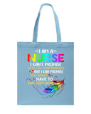 I Am A Nurse Tote Bag - Guys Tee - Basketweave Tote Bag