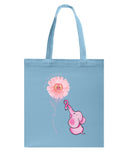 A Pink Elephant Beside Pink Flower  Limited Classic T-Shirt - Guys V-Neck - Basketweave Tote Bag