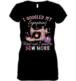 Symplans I Need To Sew More T-Shirt - Sweatshirt - Ladies V-Neck