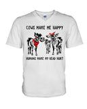 Cows Make Me Happy Tote Bag - Hoodie - Guys V-Neck