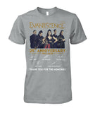 Evanescence 25Th Anniversary T-Shirt - Guys Tee - Ladies Tee