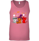 Halloween Cute Cats T-Shirt - Unisex Tank Top - Ladies Flowy Tank