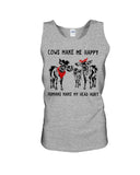 Cows Make Me Happy Tote Bag - Unisex Tank Top - Ladies Flowy Tank