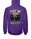 August Man Be Strong And Courageous Limited Classic T-Shirt - Hoodie - Guys V-Neck