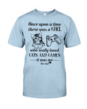 A Girl Who Really Loved Cats And Games - Guys Tee - Baby Onesie