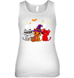 Halloween Cute Cats T-Shirt - Unisex Tank Top - Ladies Flowy Tank