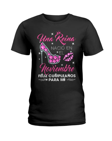 Una Reina Noviembre T-Shirt - Ladies Tee - Guys V-Neck