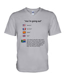 South Africa Ma I'm Going Out T-Shirt - Guys V-Neck - Unisex Long Sleeve