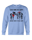 Cows Make Me Happy Tote Bag - Unisex Long Sleeve - Sweatshirt