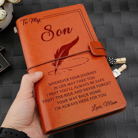 Gda16001 - To My Son, I'm Always Here For You - Love, Mom - Notebook Notebook PetLoveGift 