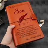 Gda16002 - To Our Son, We're Always Here For You - Love, Mom & Dad - Notebook Notebook PetLoveGift 