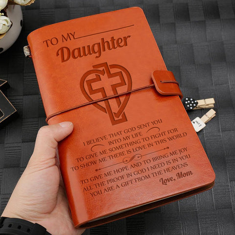 Gda17005 - To My Daughter, I Believe That God Sent You Into My Life - Notebook Notebook PetLoveGift 