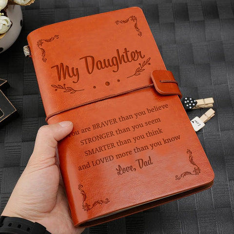 Gda17010 - My Daughter, You Are Braver Than You Believe - Love, Dad - Notebook Notebook PetLoveGift 