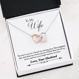 Interlocked Love Hearts - Gift Necklace