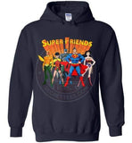 Super Friends American Animated Series shirt hoodie sweater - Hoodie / Navy / S - www.secrettees.com