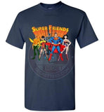 Super Friends American Animated Series shirt hoodie sweater - Unisex T-Shirt / Navy / S - www.secrettees.com