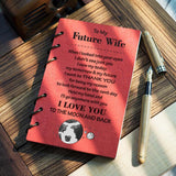 Wooden Notebook - To My Future Wife - When I looked Into Your Eyes - Gdb25001 Wooden Notebook PetLoveGift 