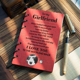 Wooden Notebook - To My Girlfriend - When I looked Into Your Eyes - Gdb13001 Wooden Notebook PetLoveGift 